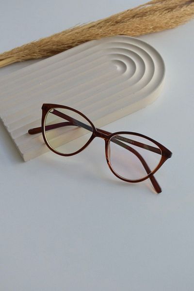 LOOKUP Blue Optical Cat Eye Glasses - Light Protected, Changeable Glasses and Anti Blue Light Glasses
