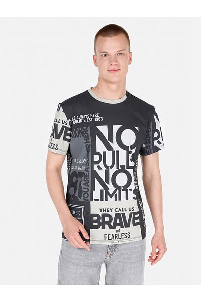 Colin's Men's Gray T-Shirt - Sleeve Cut