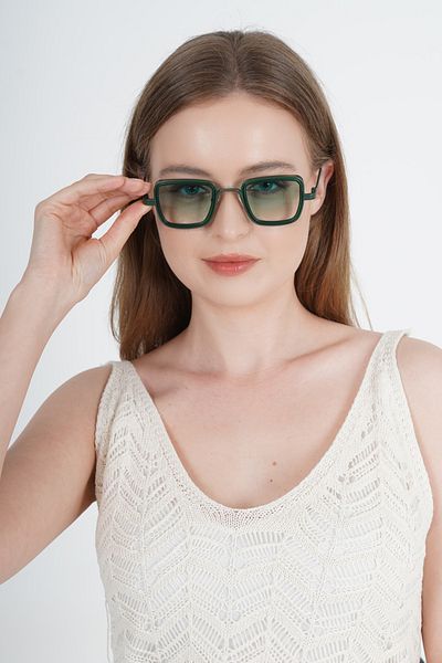 LOOKUP UV400 Protection Unisex Sunglasses - Glass and Frame Vintage Retro