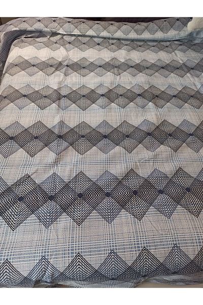 ŞENER HOME Model Geometric Printed 150x240 CmSingle Single Stiuca - Albastru