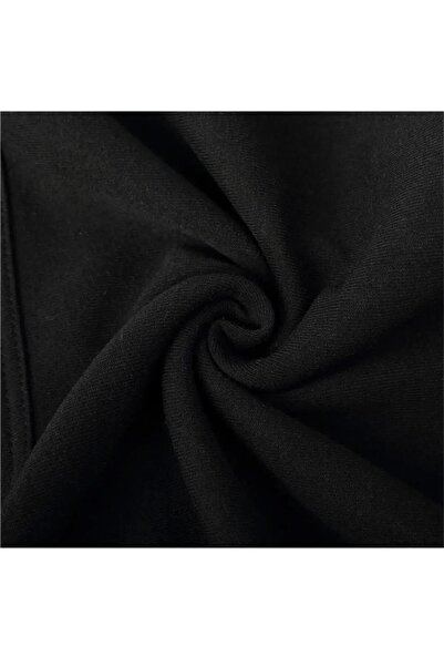 Touz Moda Unisex Oversize Μαύρο Φούτερ με λαιμόκοψη - Μαύρο Ροζ