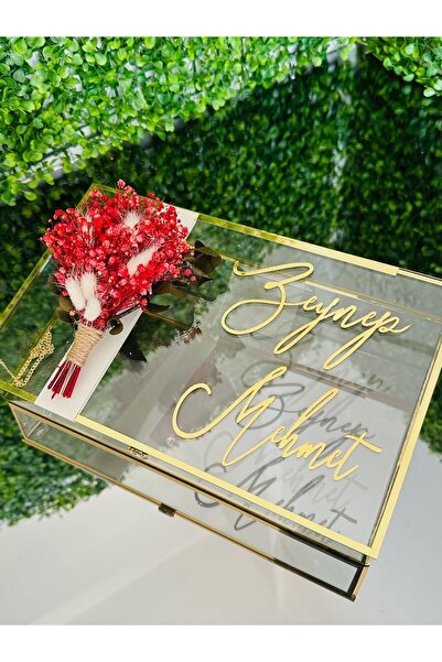 bt bera tasarım Kız Isteme Çikolata Kutusu Cam Kutuda Söz Nişan Çikolata Kutu...