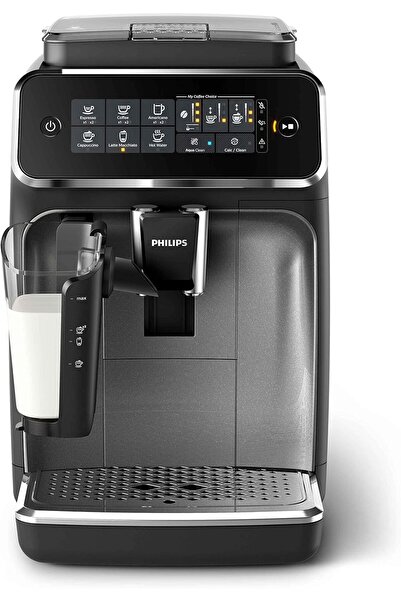 Philips Espresso Makinesi, 1.8 L Kapasite, 5 Aromatik Kahve Çeşidi, LatteGo Süt Sistemi, Siyah