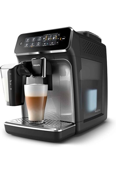 Philips Espresso Makinesi, 1.8 L Kapasite, 5 Aromatik Kahve Çeşidi, LatteGo Süt Sistemi, Siyah