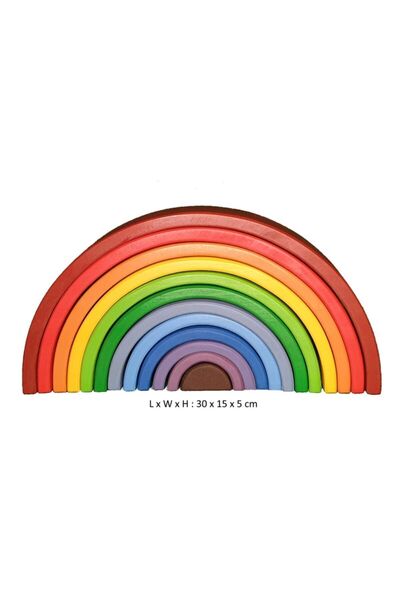 kırtkırt ahşap Waldorf Gökkuşağı 12'li 0-6 Yaş
