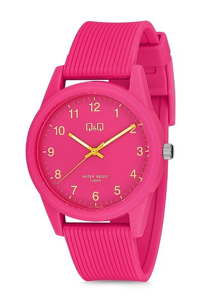 Q&Q Unisex Wristwatch with Waterproof Silicone Band