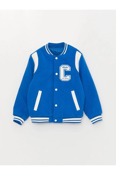 LC Waikiki Kolej Yaka Erkek Çocuk Kaşe Mont