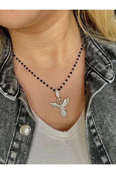 TAKIMOON قلادة طائر الفولاذ فينيكس