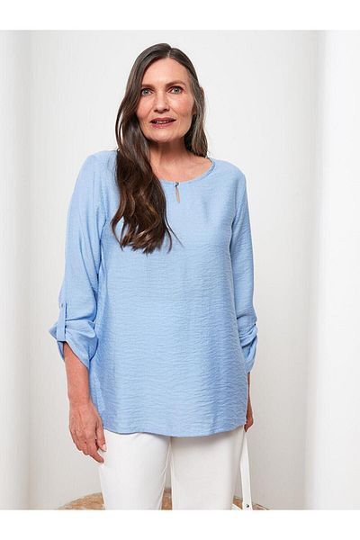 LC Waikiki LCW Grace Crew Neck Straight Long Sleeve Women's Blouse