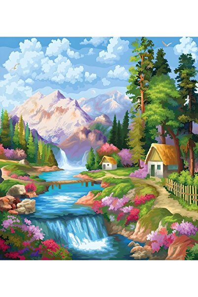 Goblen Atölyesi 40*50 cm 14 count dmc etamine renkli baskı