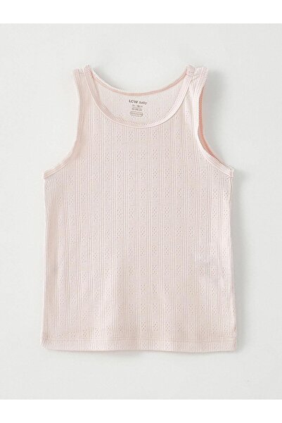 LC Waikiki LCW baby Bisiklet Yaka Kendinden Desenli Kız Bebek Atlet 2'li