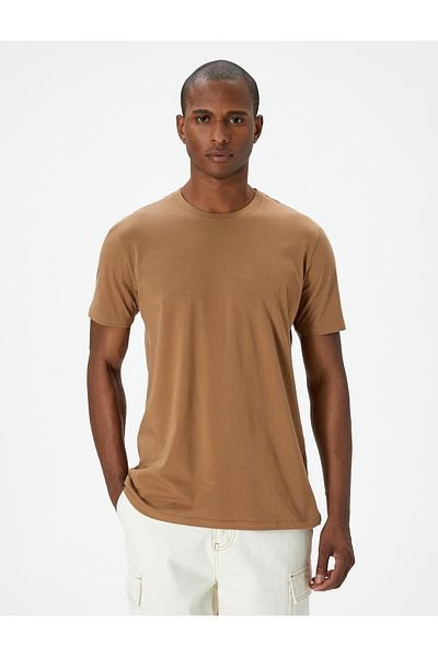 Koton T-Shirt Cotton Slim Fit Crew Neck - κοντομάνικο
