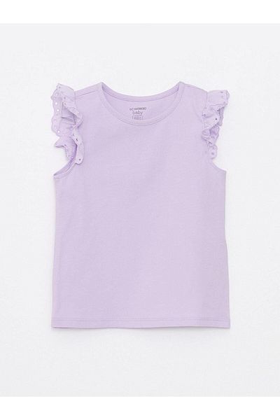 LC Waikiki LCW baby Crew Neck Basic Cotton Baby Girl Undershirt