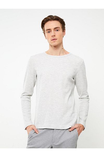 LC Waikiki Ανδρικό μακρυμάνικο μπλουζάκι LCWAIKIKI Basic Crew Neck