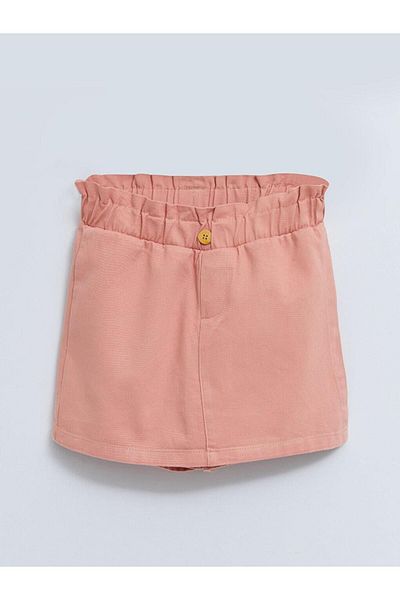 LC Waikiki LCW Kids Basic Gabardine rövidnadrág szoknya elasztikus derékkal