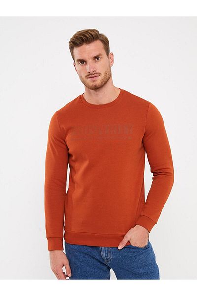 LC Waikiki LCWAIKIKI - Κλασικό ανδρικό φούτερ - Crew λαιμόκοψη, μακρυμάνικο, στάμπα