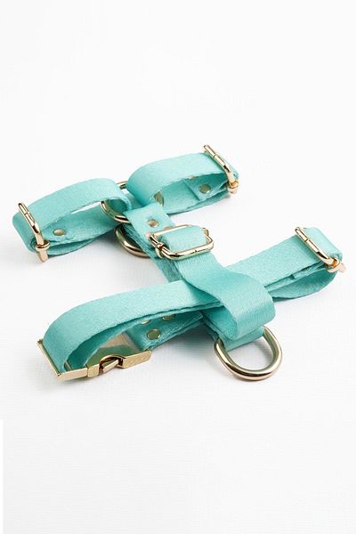 TheTailor Mint Green Diamond Collar Set Chest Collar and Trip Collar