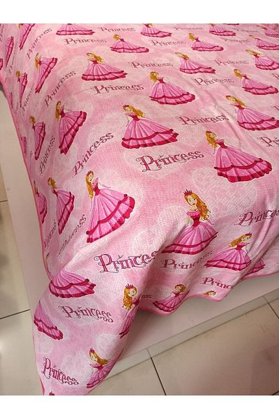 ŞENER HOME Pink Girl's Princes Patterned Single Pique - 150x240 Cm