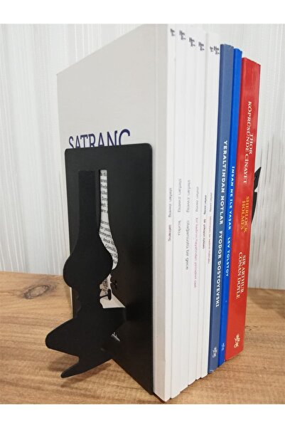 risingmaber Dekoratif Divit Ve Gaz Lambası Desenli Metal Kitap Tutucu Ve Metal Kitap Desteği 2'li Paket Mk15s