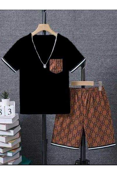 CLASSY.MODA Ψηφιακά εμπριμέ σορτς Oversize για άνδρες και γυναίκες - Μια τσέπη σε ένα φούτερ