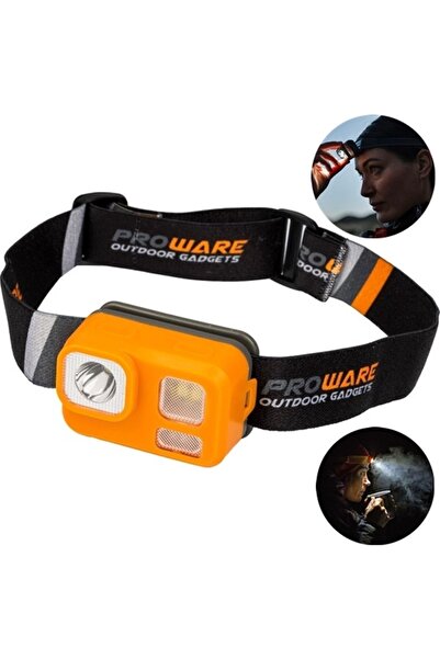 Proware Kafa Lambası - Kafa Feneri - 7 Modlu Kamp Lambası - Tepe Işığı - Kamp Kafa Led Işık - Kafa Işığı