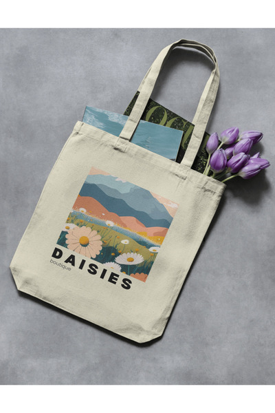 redame Daisy Daisy Cloth Botanical Tote Bag