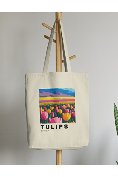 redame Botanical Edition Tulip Tulip Tote Bag - with Cloth Detail