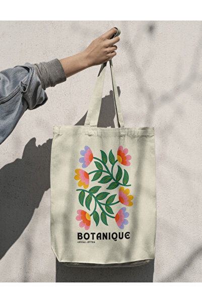 redame Botanical Edition Colorful Flower Patterned Tote Bag