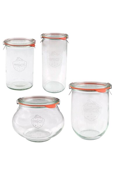 Weck 1000 Glass Jar Set