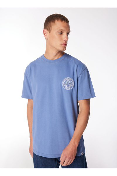 Tommy Jeans تي شيرت رجالي أزرق عادي DM0DM18578C6C