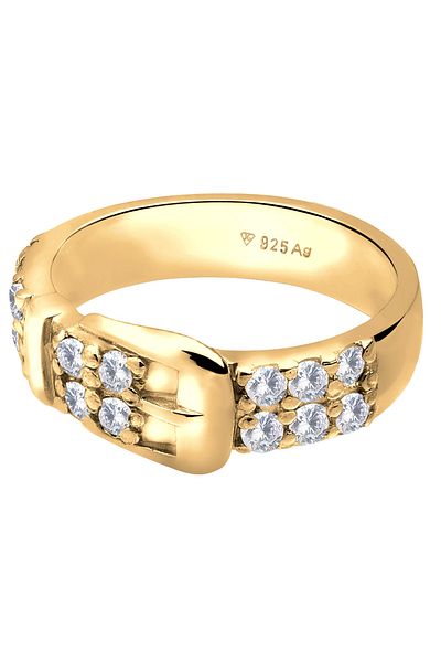 ELLI 925 Sterling Silber Kristall Ring