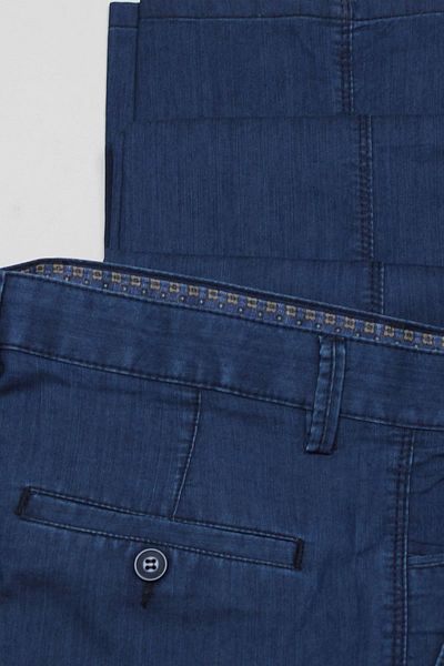 Varetta Ανδρικό τζιν παντελόνι Navy Blue Thin Summer Tensel