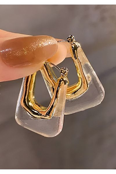 İLKYAZ Accessory Bone Hoop Earrings