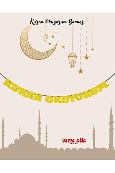 MFM Kuran okuyorum banner yazı eva gold