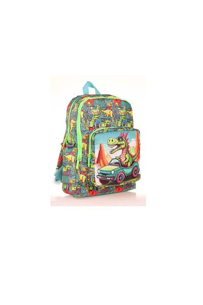 KAUKKO Rucsac de școală cu dinozaur dulce pentru copii - L5189