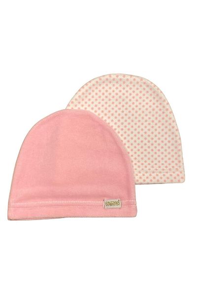 PATSAN Set of 2 Velvet Baby Hats and Beanies Points