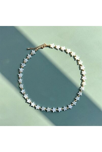 Hazeran accessories Yıldızlı Sedef Taşlı Kolye