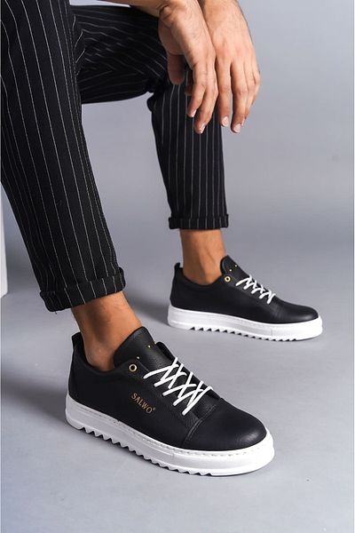 Paolo Zaccardi P152 Cool Pantofi sport pentru bărbați - cu șireturi, negru BT
