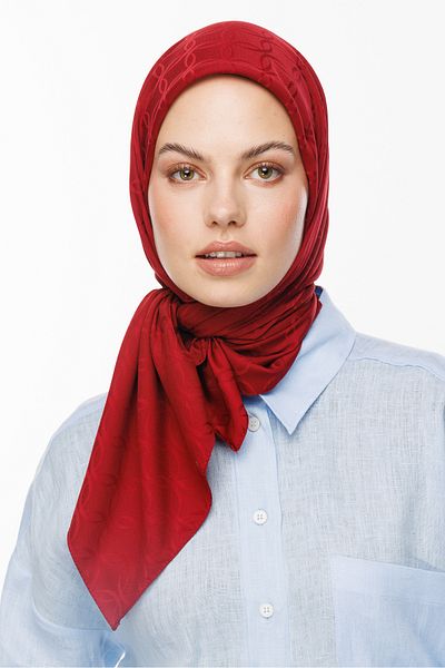 Mooncorn London Patterned Silky Jacquard Scarf