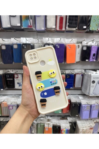 güntekno Xiaomi Redmi 9C/10A Uyumlu Sevimli Figürlü Silikon Kılıf