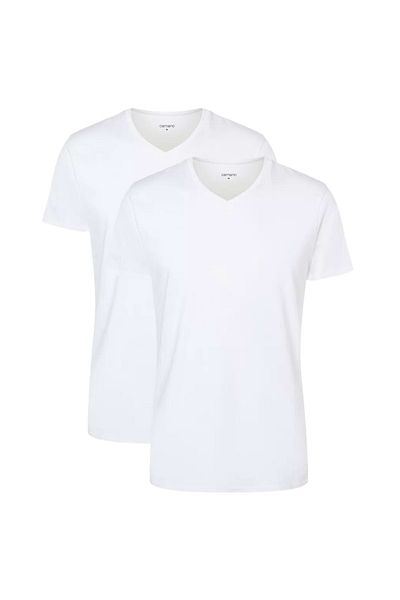 camano Herren-Ticket, 2er-Pack – Comfort BCI Cotton, V-Ausschnitt, Baumwolle