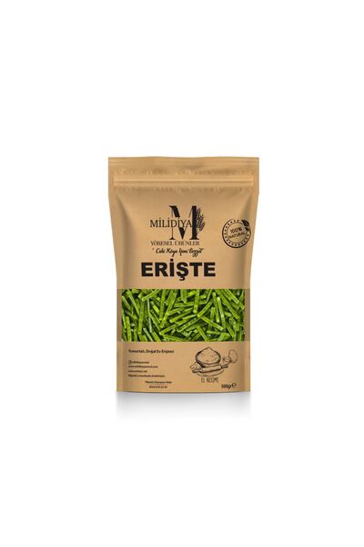 Taze Ispanak Püreli Erişte 500 gr
