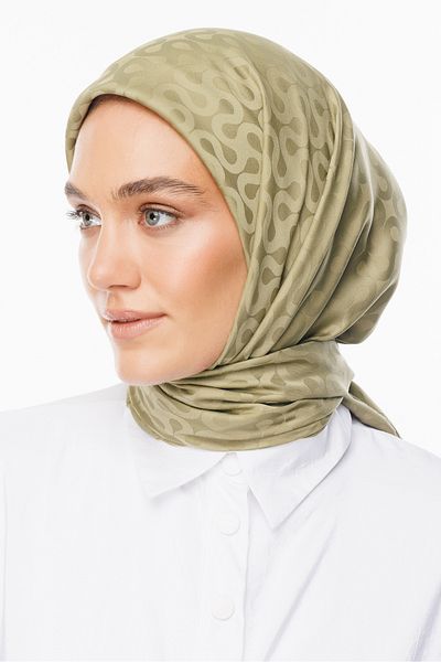 Mooncorn Silky Jacquard Scarf - Moon Pattern