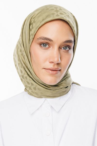 Mooncorn Silky Jacquard Scarf - Moon Pattern