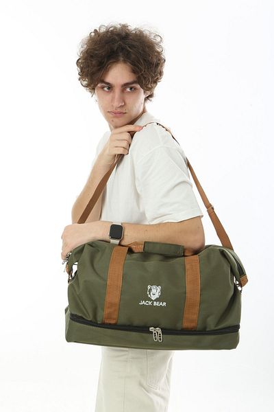 fao polo Αθλητική τσάντα Unisex Χακί Χρώμα Μακρύ λουράκι - Αδιάβροχο Μέγεθος Καμπίνας