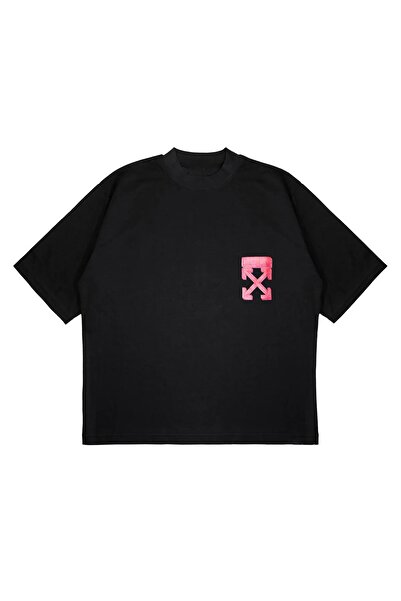 SELF CONTROL Off-White Logo Printed Oversize Unisex Cotton T-shirt - SC Soap