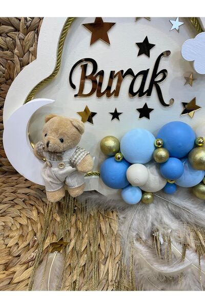 KRVTASARIM Erkek Bebek Kapı Süsü