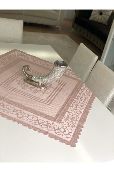 WENESSİ Set de lounge cu model panou tricotat (6 bucăți) (pulbere)