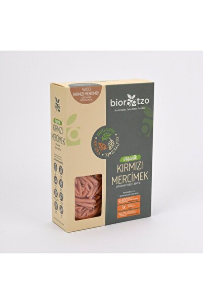 Biorootzo Artizan Bronz Kalıp Organik Glütensiz Vegan Kırmızı Mercimek Casare...