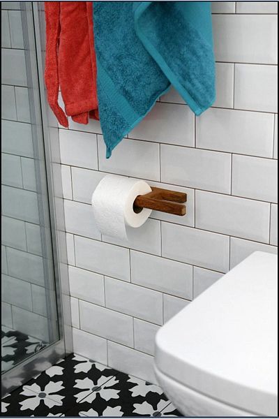 Hagen Wooden Toilet - Paper Holder and Adhesive, Montessori from Beech Wood